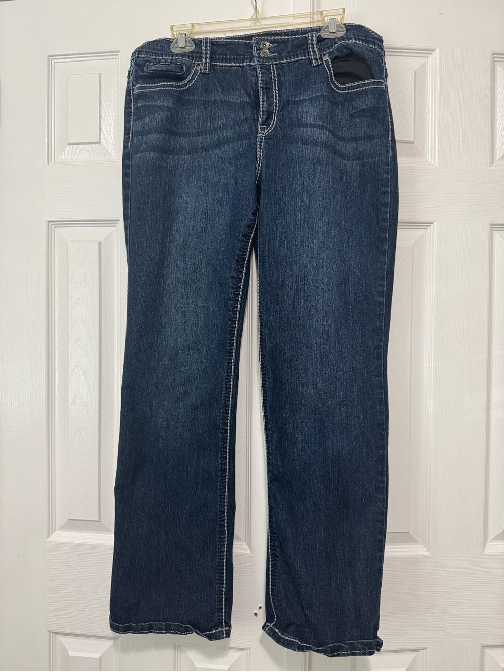 Nine West Dark Wash Mid Rise Bootcut Jeans